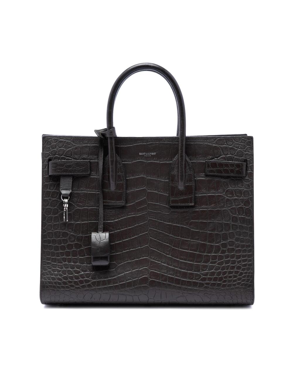 Saint Laurent Small Croc Embossed #347623S10B